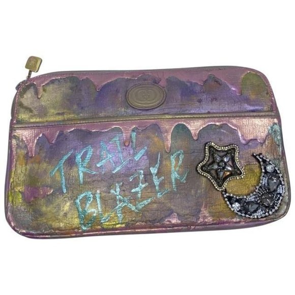 Gucci Purple Pink Gold W Vintage Customized By W S - Picture 1 of 10